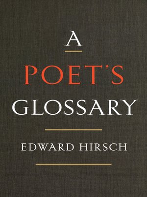 A Poet's Glossary - ebook